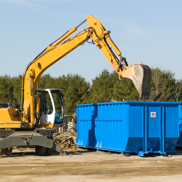 how many times can i have a residential dumpster rental emptied in Oakfield MI